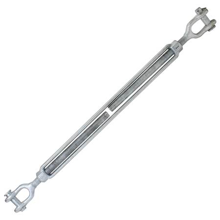 Us Cargo Control Galvanized Turnbuckle - Import - Jaw & Jaw - 1" x 24" JJTBGV1X24